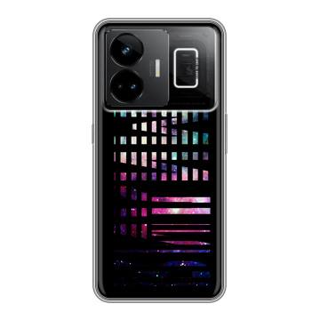 Силиконовый чехол на Realme GT3 с принтом ФАМИЛИЯ