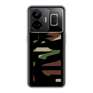 Силиконовый чехол на Realme GT3 с принтом NAME