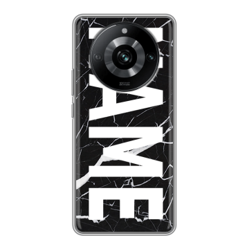 Силиконовый чехол на Realme 11 Pro с принтом NAME
