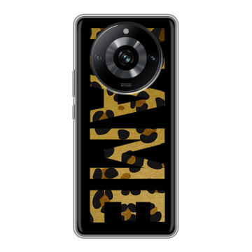 Силиконовый чехол на Realme 11 Pro с принтом NAME