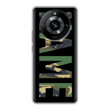 Силиконовый чехол на Realme 11 Pro с принтом NAME