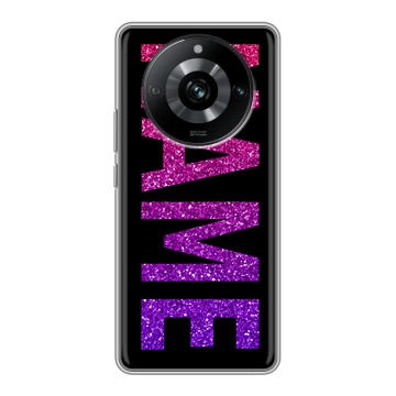 Силиконовый чехол на Realme 11 Pro с принтом NAME