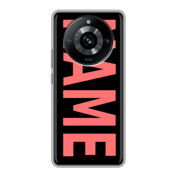 Силиконовый чехол на Realme 11 Pro с принтом NAME