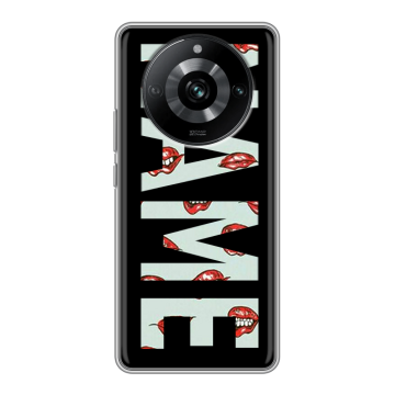 Силиконовый чехол на Realme 11 Pro с принтом NAME