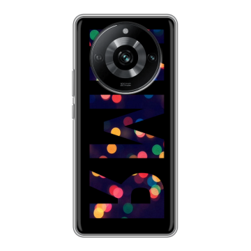 Силиконовый чехол на Realme 11 Pro с принтом ИМЯ