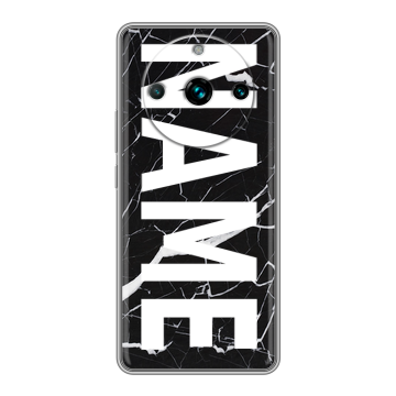 Силиконовый чехол на Realme 11 Pro Plus с принтом NAME