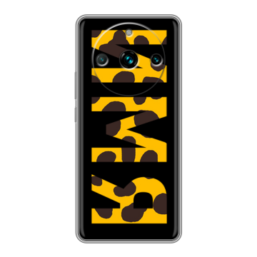Силиконовый чехол на Realme 11 Pro Plus с принтом ИМЯ