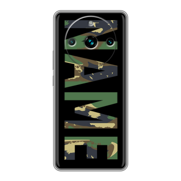 Силиконовый чехол на Realme 11 Pro Plus с принтом NAME