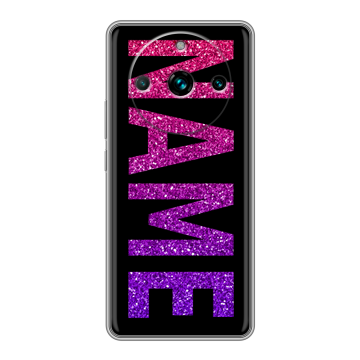 Силиконовый чехол на Realme 11 Pro Plus с принтом NAME