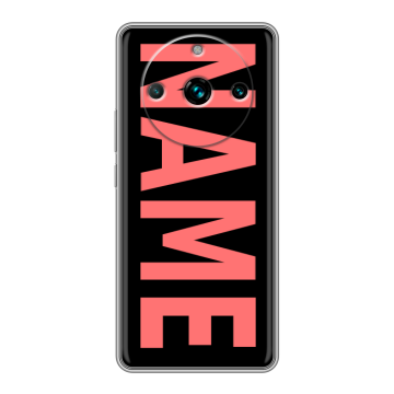 Силиконовый чехол на Realme 11 Pro Plus с принтом NAME
