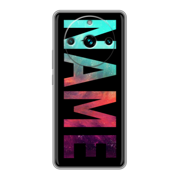 Силиконовый чехол на Realme 11 Pro Plus с принтом NAME