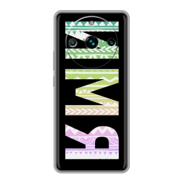 Силиконовый чехол на Realme 11 Pro Plus с принтом ИМЯ