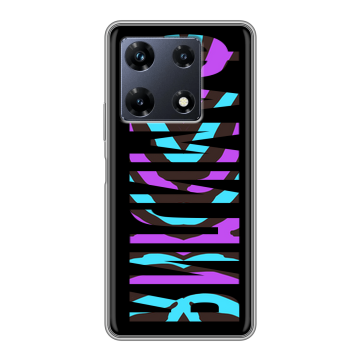 Силиконовый чехол на Infinix Note 30 Pro с принтом ФАМИЛИЯ