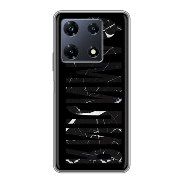 Силиконовый чехол на Infinix Note 30 Pro с принтом ФАМИЛИЯ