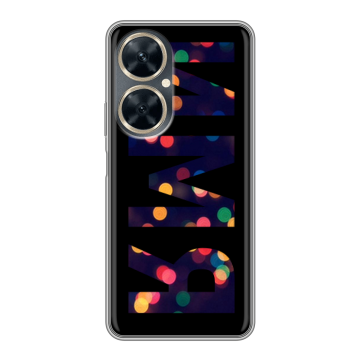 Силиконовый чехол на Huawei Nova 11i с принтом ИМЯ
