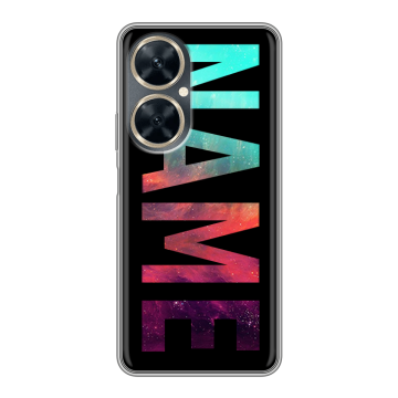 Силиконовый чехол на Huawei Nova 11i с принтом NAME