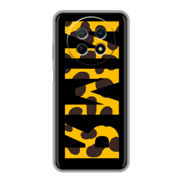 Силиконовый чехол на Huawei Nova Y91 с принтом ИМЯ
