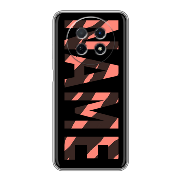 Силиконовый чехол на Huawei Nova Y91 с принтом NAME