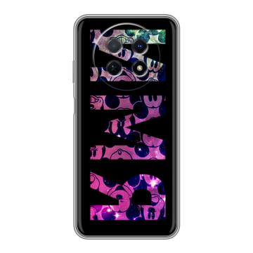 Силиконовый чехол на Huawei Nova Y91 с принтом ИМЯ