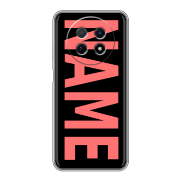 Силиконовый чехол на Huawei Nova Y91 с принтом NAME