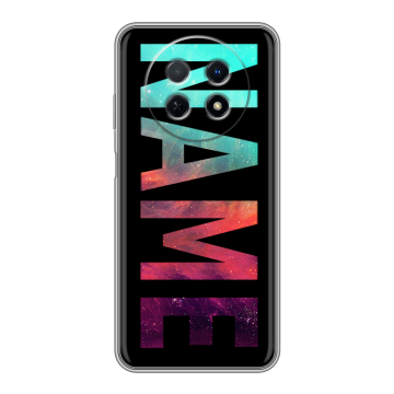 Силиконовый чехол на Huawei Nova Y91 с принтом NAME