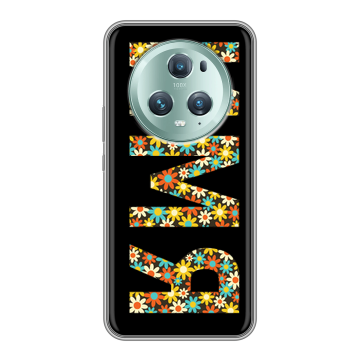 Силиконовый чехол на Huawei Honor Magic 5 Pro с принтом ИМЯ