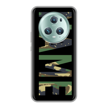 Силиконовый чехол на Huawei Honor Magic 5 Pro с принтом NAME