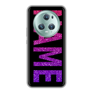 Силиконовый чехол на Huawei Honor Magic 5 Pro с принтом NAME