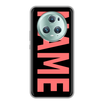 Силиконовый чехол на Huawei Honor Magic 5 Pro с принтом NAME