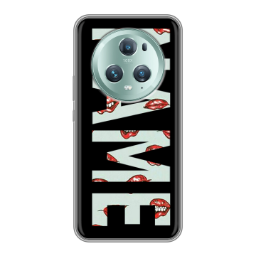 Силиконовый чехол на Huawei Honor Magic 5 Pro с принтом NAME
