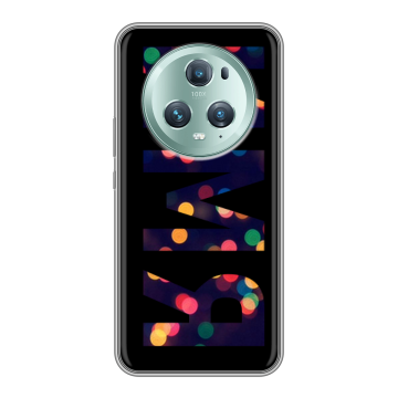 Силиконовый чехол на Huawei Honor Magic 5 Pro с принтом ИМЯ