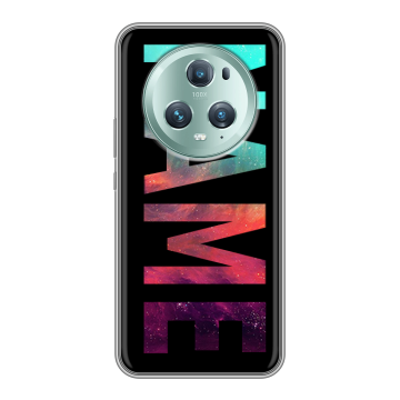 Силиконовый чехол на Huawei Honor Magic 5 Pro с принтом NAME