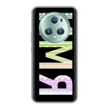 Силиконовый чехол на Huawei Honor Magic 5 Pro с принтом ИМЯ