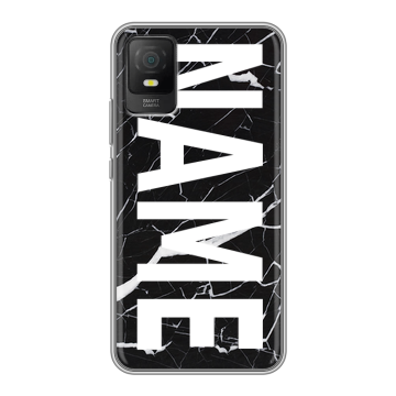 Силиконовый чехол на TCL 403 с принтом NAME