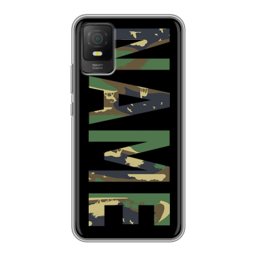 Силиконовый чехол на TCL 403 с принтом NAME