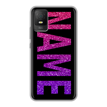 Силиконовый чехол на TCL 403 с принтом NAME