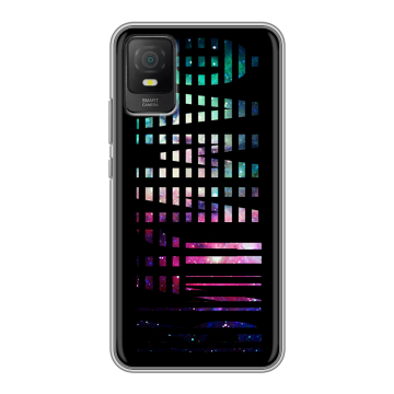 Силиконовый чехол на TCL 403 с принтом ФАМИЛИЯ