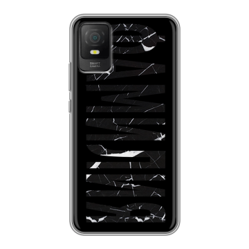 Силиконовый чехол на TCL 403 с принтом ФАМИЛИЯ