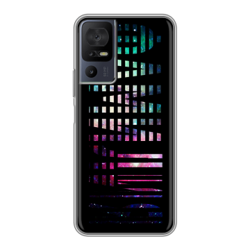 Силиконовый чехол на TCL 40 se с принтом ФАМИЛИЯ