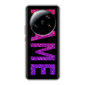 Силиконовый чехол на Xiaomi 13 Ultra с принтом NAME