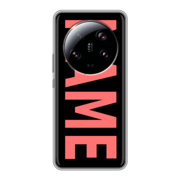 Силиконовый чехол на Xiaomi 13 Ultra с принтом NAME