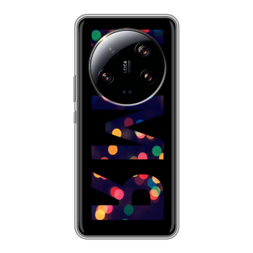 Силиконовый чехол на Xiaomi 13 Ultra с принтом ИМЯ