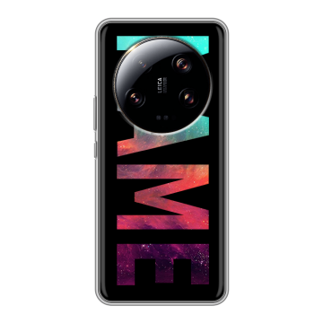 Силиконовый чехол на Xiaomi 13 Ultra с принтом NAME
