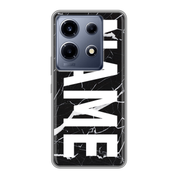 Силиконовый чехол на Infinix Note 30 VIP с принтом NAME
