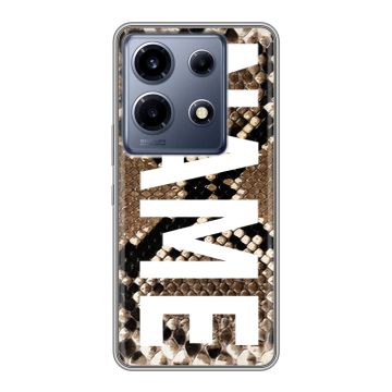 Силиконовый чехол на Infinix Note 30 VIP с принтом NAME