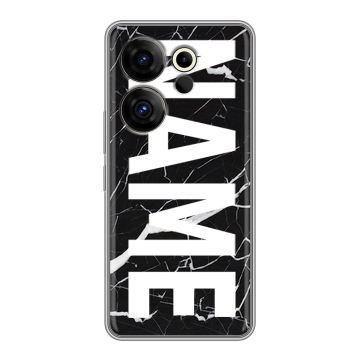 Силиконовый чехол на Tecno Camon 20 Premier с принтом NAME