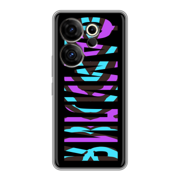 Силиконовый чехол на Tecno Camon 20 Premier с принтом ФАМИЛИЯ