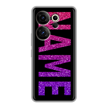 Силиконовый чехол на Tecno Camon 20 Premier с принтом NAME