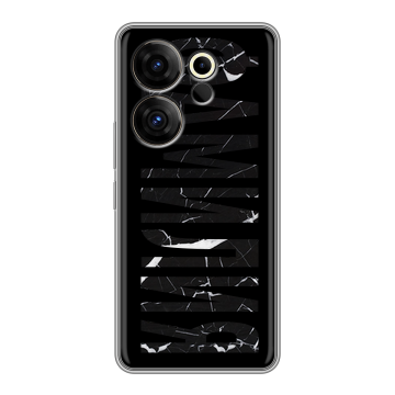 Силиконовый чехол на Tecno Camon 20 Premier с принтом ФАМИЛИЯ