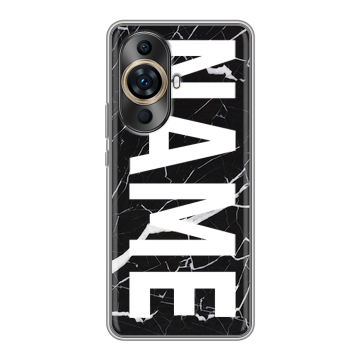 Силиконовый чехол на Huawei Nova 11 Pro с принтом NAME